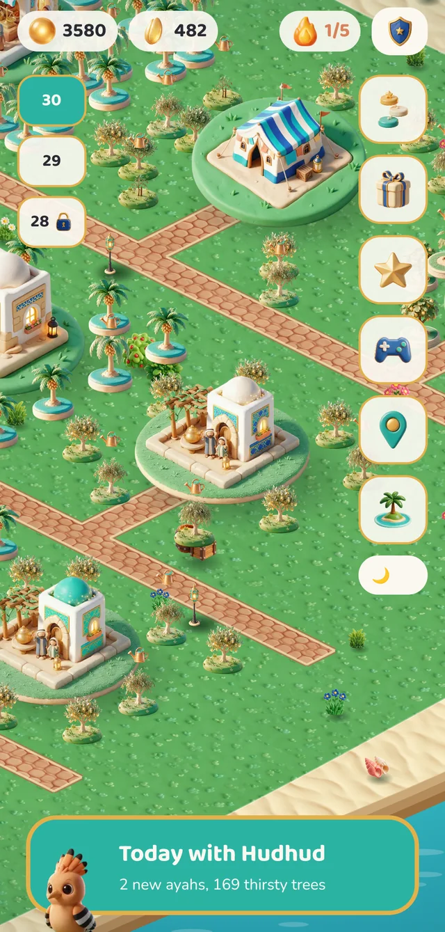 Noor Island village map