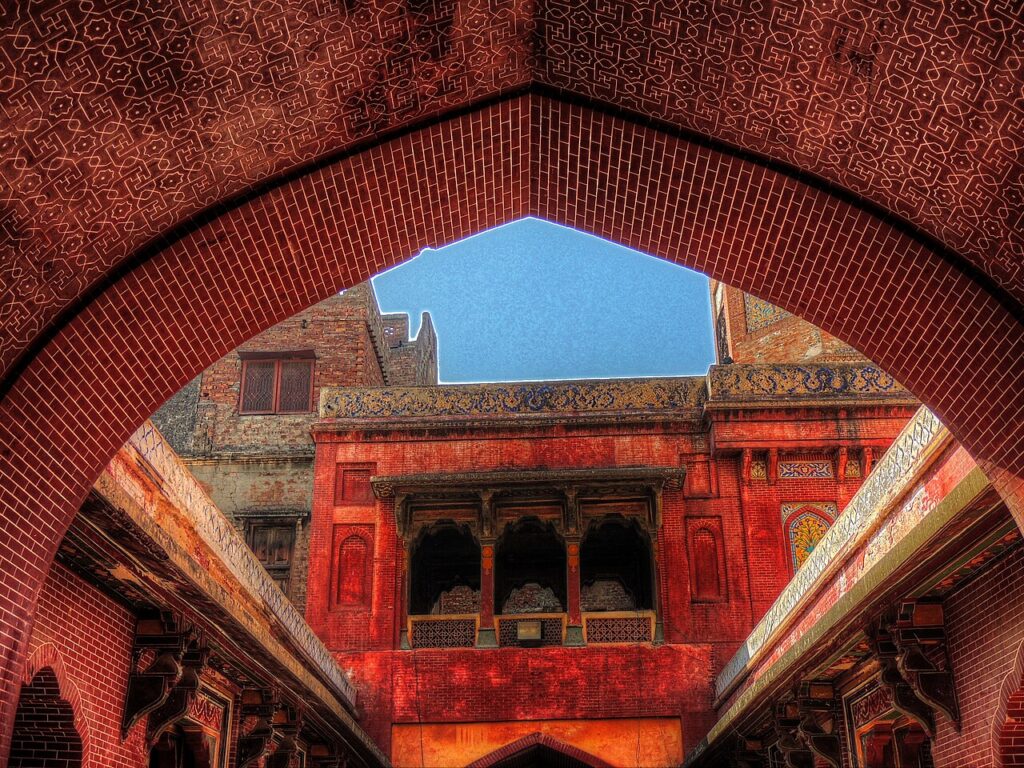 Memory palace method – arched corridors of the Wazir Khan Mosque